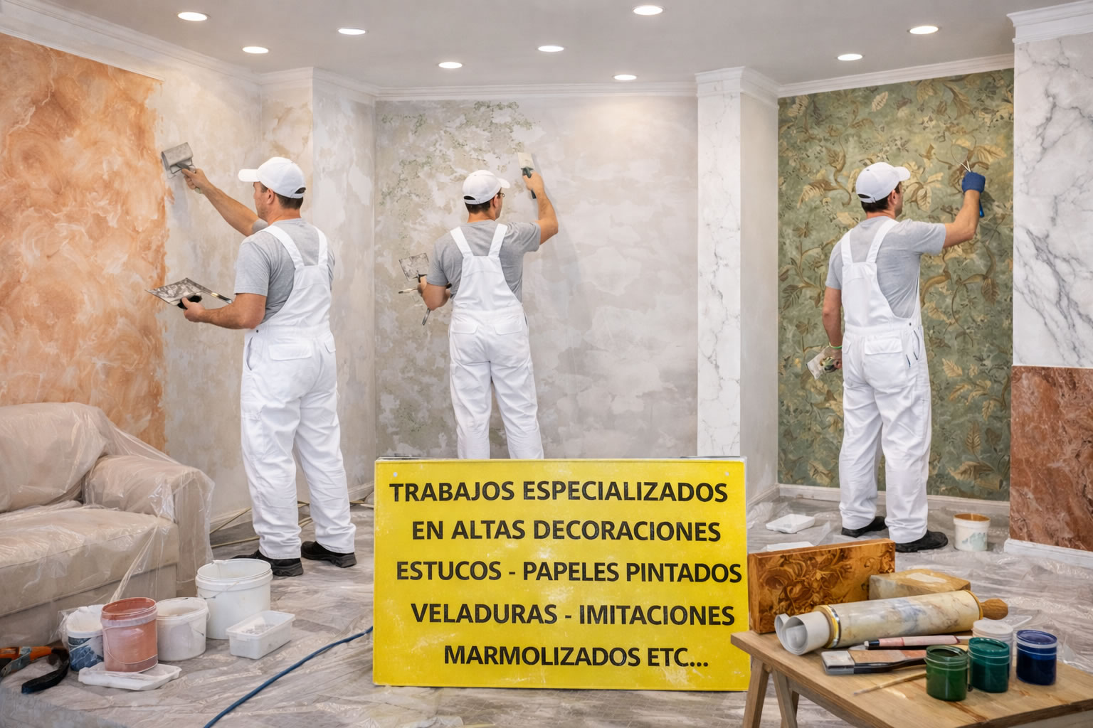 Trabajos especializados en altas decoraciones
